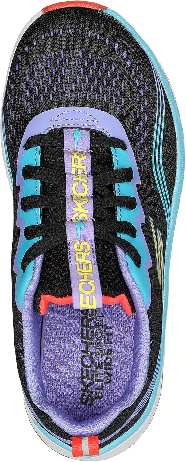 Детские кроссовки для девочек Radiant Squad Skechers, Black/Multi — фото 3