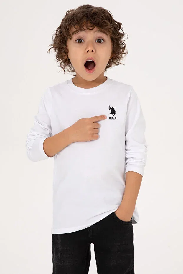 Детские свитшот для мальчиков базовый U.S. Polo Assn., White