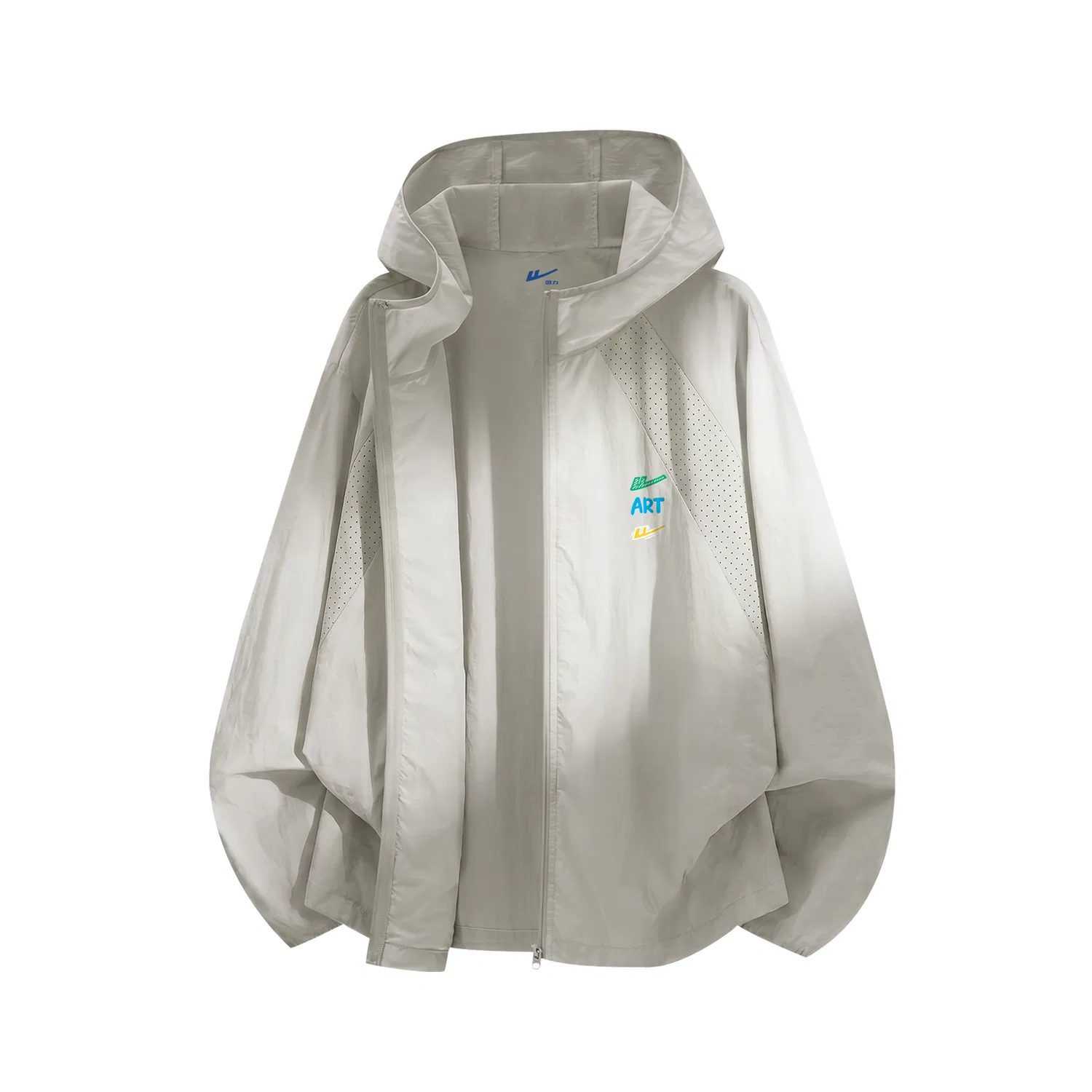 Детская защитная одежда от солнца с капюшоном, прямой крой, Sun Protection Clothing WARRIOR, White Apricot
