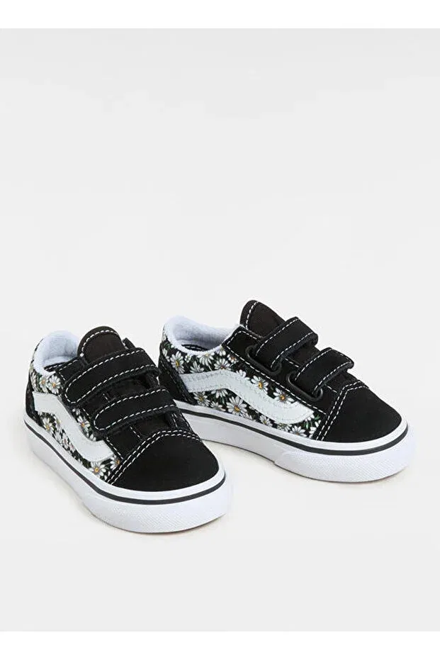 Детские кеды для девочек на липучке Old School Vans, Mixed — фото 3