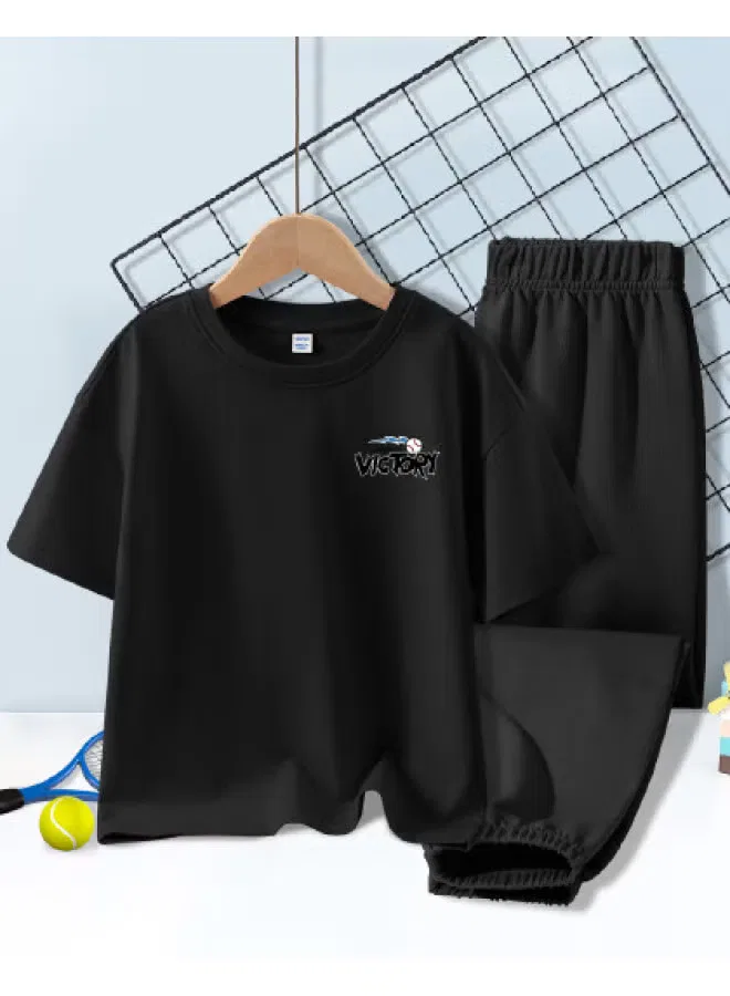 Jeanswest Комплект одежды с коротким рукавом и охлаждающими брюками от комаров, черный
