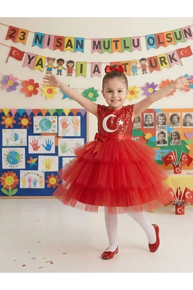Детское платье для девочек с блестками Delfini Kids, Multicolor