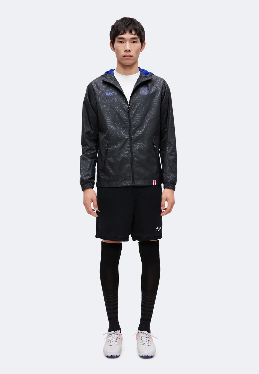 Псж - ветровка Nike Performance, Black/Old Royal — фото 2