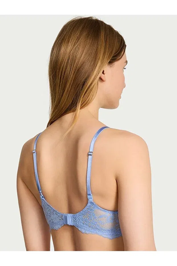 Женский бюстгальтер с легкой подкладкой Smooth Lace Victoria'S Secret, Blue — фото 2