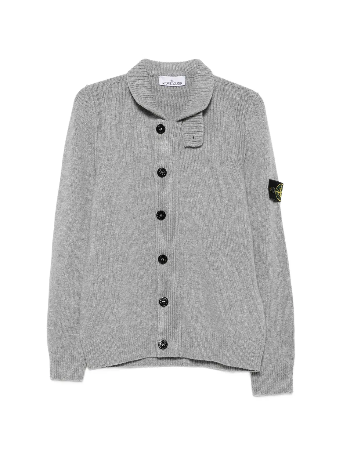 Шерстяной свитер 5100047 Stone Island, серый
