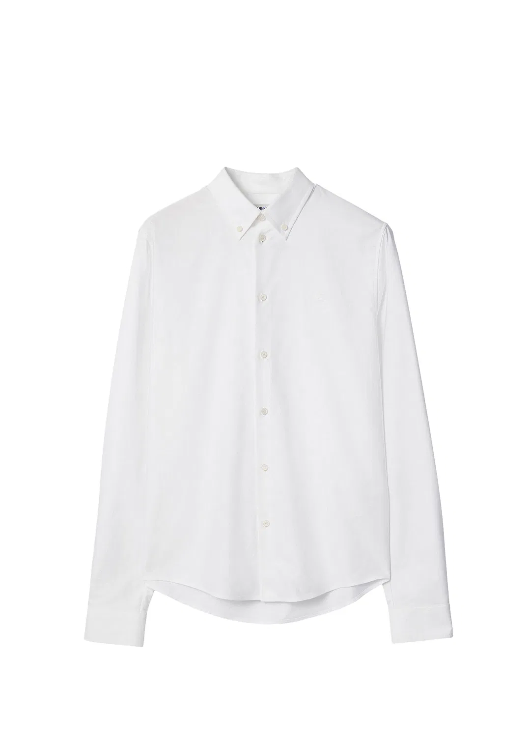 Рубашка Burberry Oxford Slim Fit, хлопковая, белый