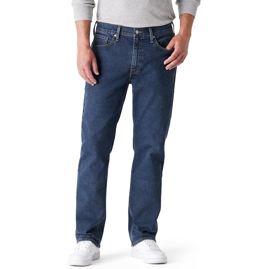 Джинсы Levi's Men's Regular Straight Fit, темно-синий