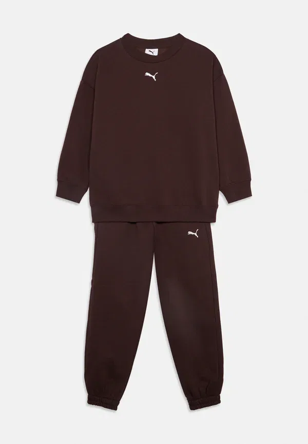 Спортивный костюм из хлопка Unisex set - tracksuit, Puma, Chocolate Fondue, шоколадный