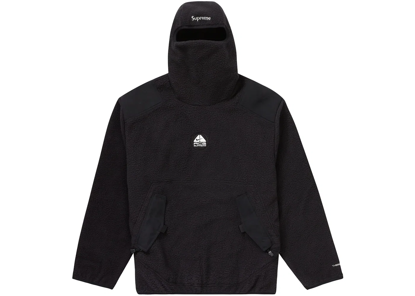 Мужской пуловер из флиса с капюшоном Pullover Supreme, Black