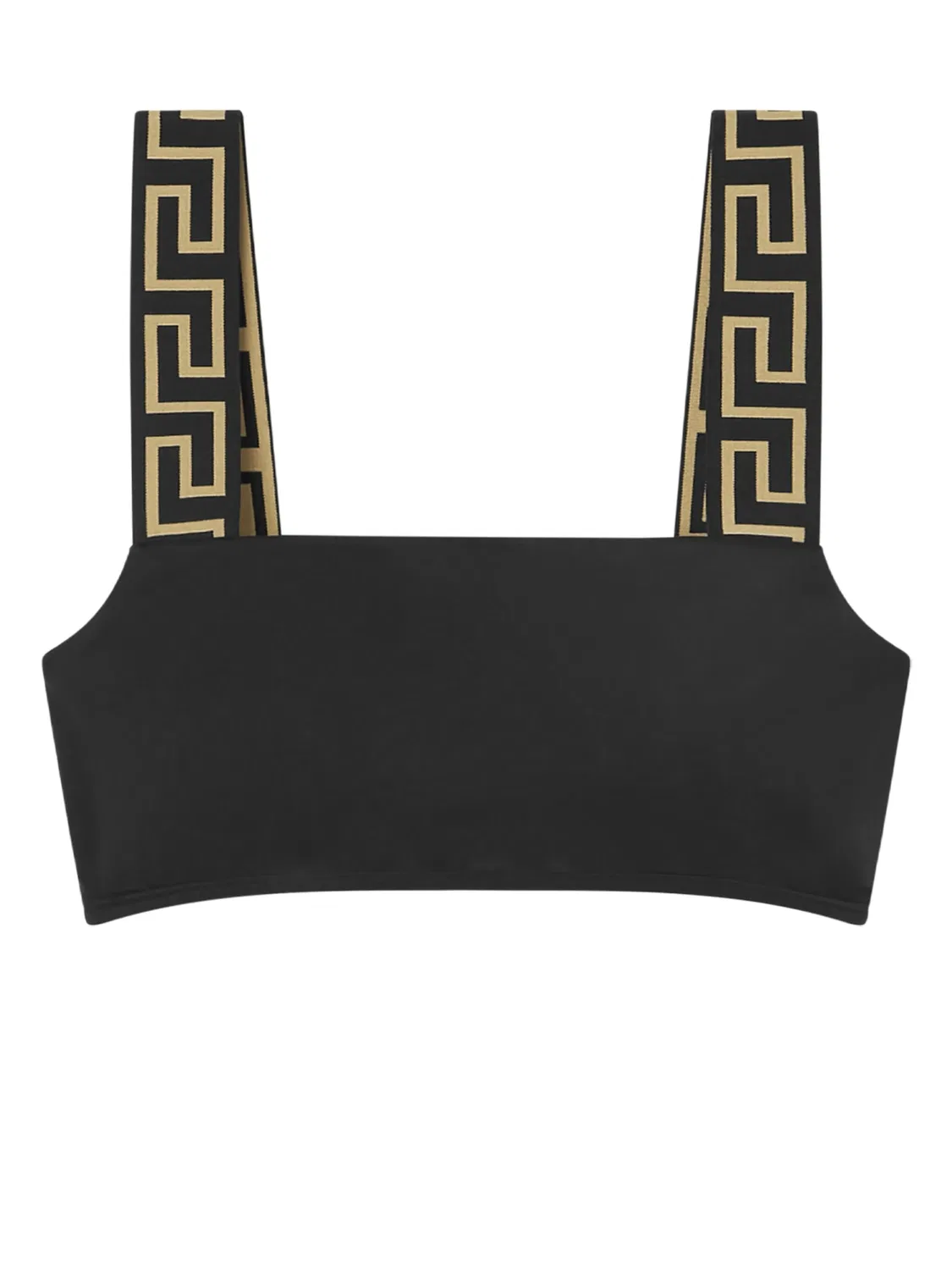 Бикини топ Greca Border от Versace, черный
