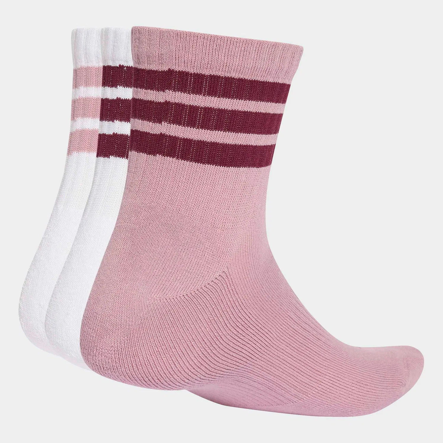 Женские спортивные носки с поддержкой свода стопы Adidas Performance, White/Magic Mauve/Maroon — фото 2