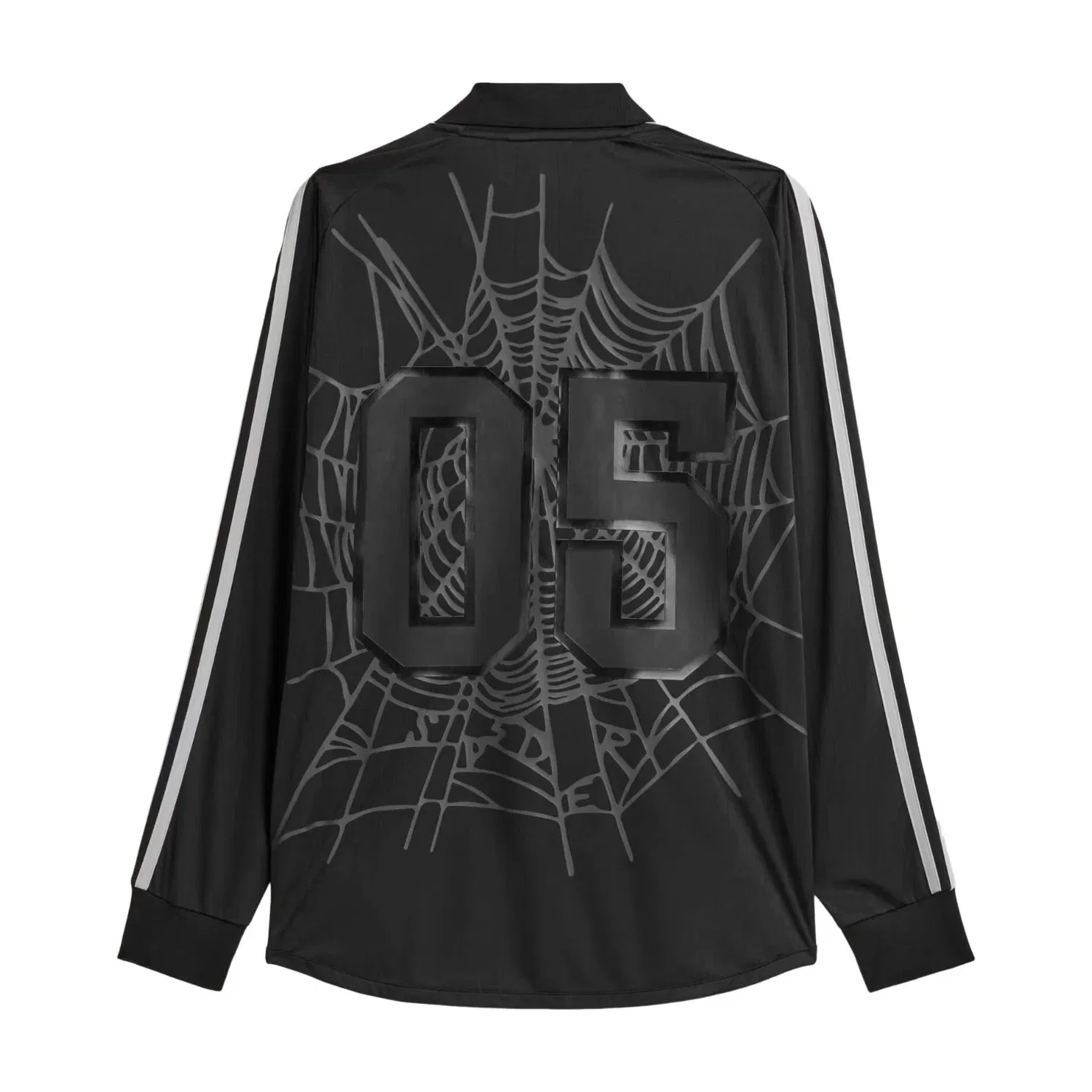 Мужская футболка с принтом Adidas x Sp5der Jersey Asia Sizing, черный — фото 2
