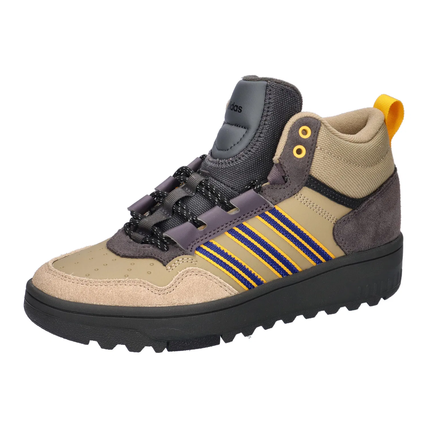 Детские полуботинки с высоким берцем HOOPS 4.0 MID WINTERIZED J, Adidas, Цвет Grau