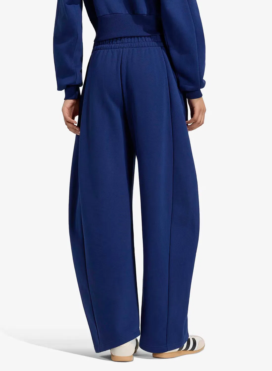 Брюки-джоггеры из флиса с кулиркой, модель Essentials Contemporary, Adidas, темно-синий — фото 2