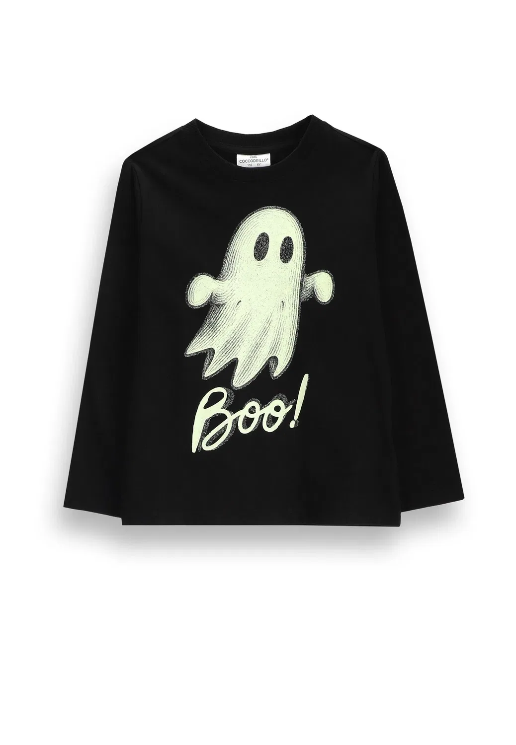 Лонгслив с принтом Halloween Coccodrillo, черный