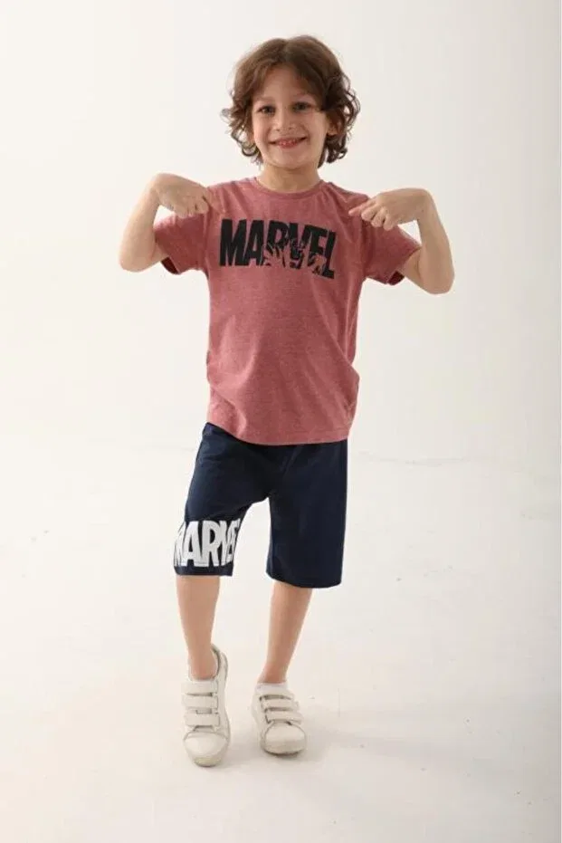 Детские шорты для мальчиков хлопковые Marvel boys bermuda shorts set Roly Poly, Красный