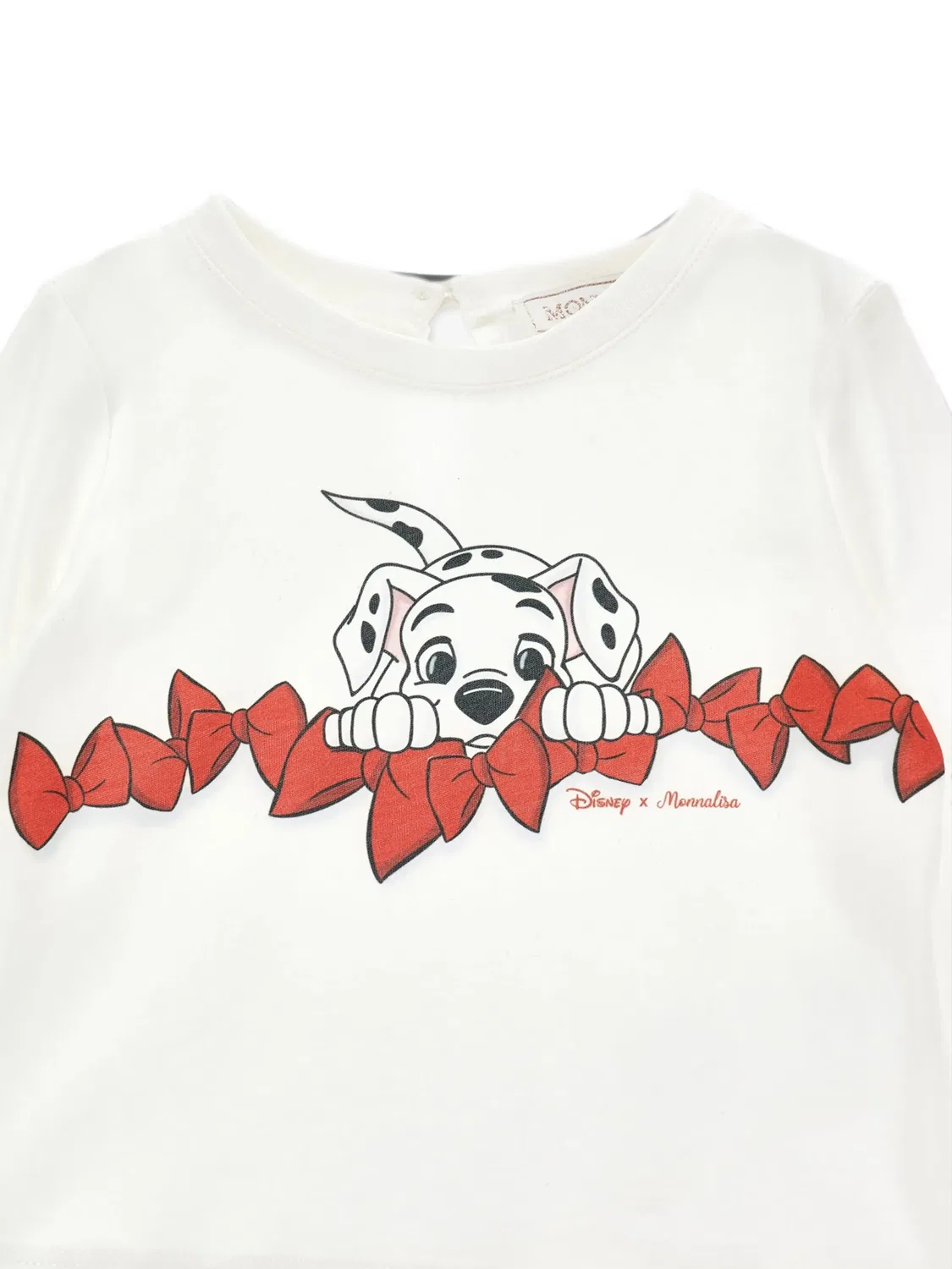 Футболка Dalmatian с длинными рукавами из коллаборации с Disney Monnalisa, белый — фото 4