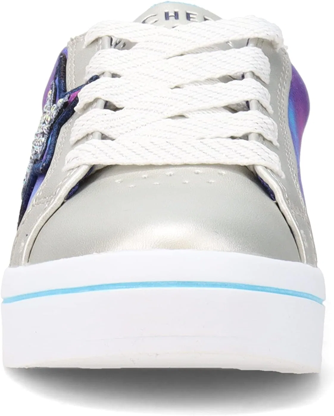 Детские кроссовки для девочек с принтом Starry Cloud Skechers, Navy/Multi — фото 3