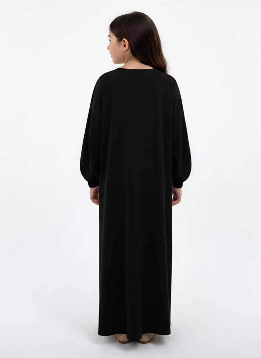 Абая для молитвы с рукавами принцесса Harir Maqsood Msquare Fashion, черный — фото 3