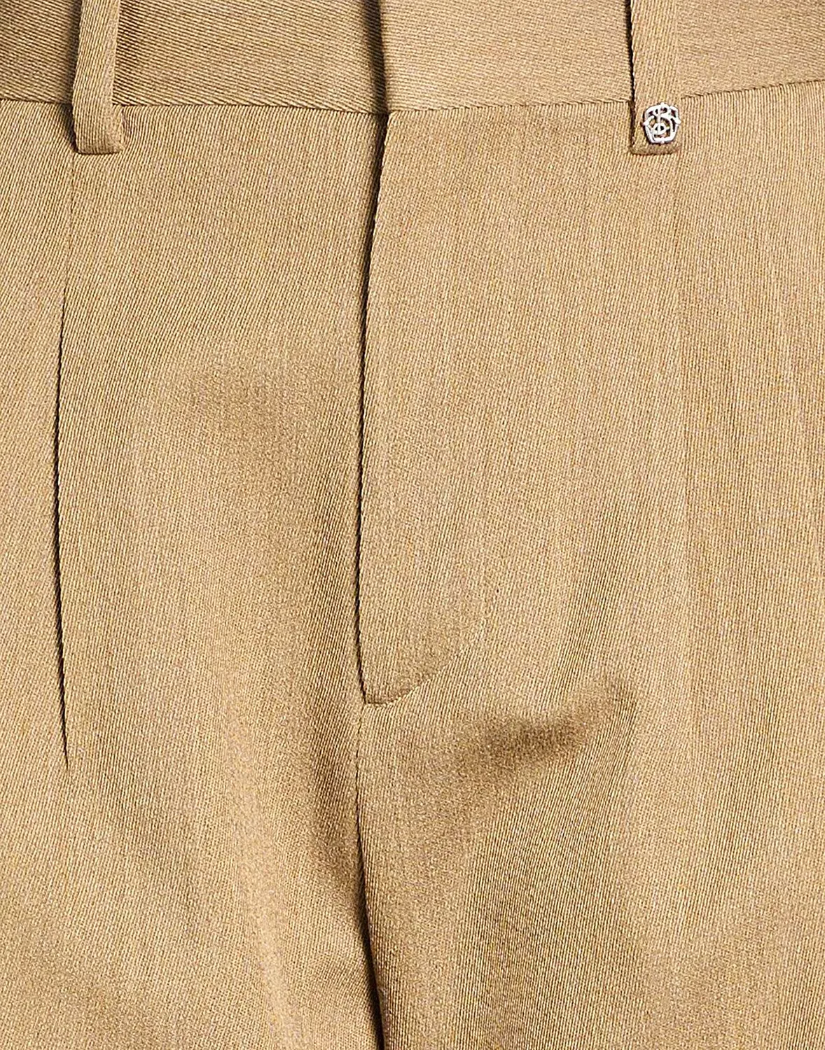 Женские широкие брюки с логотипом Burberry, хаки — фото 4