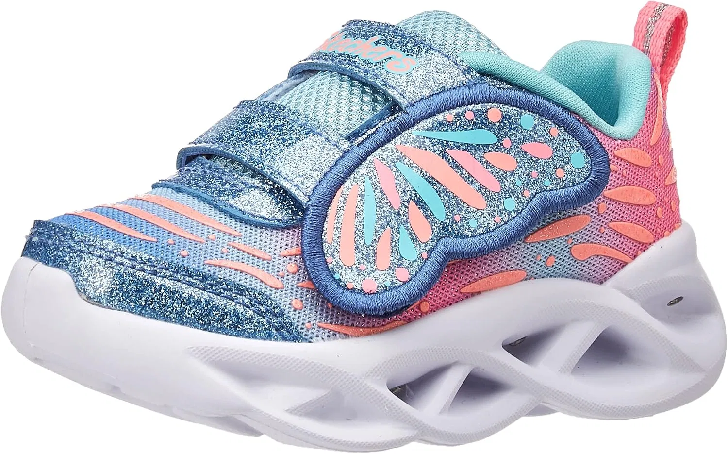 Детские кроссовки для девочек Twisty Brights Wingin' It Skechers, Blue/Turquoise