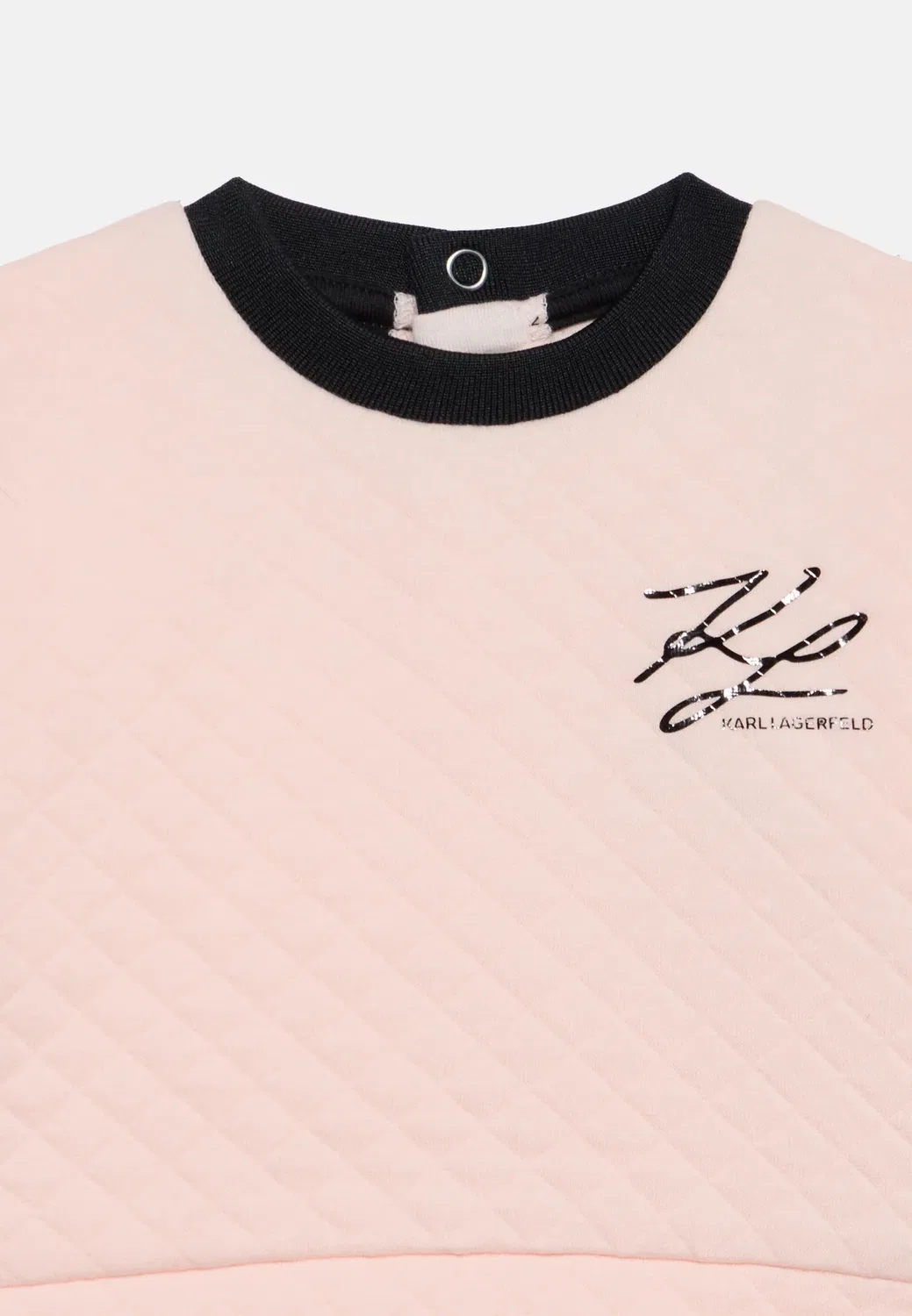 Комплект - толстовка Karl Lagerfeld Kids, Noir/Rose — фото 4