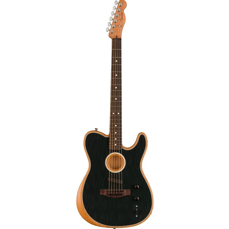 

Fender Acoustasonic Player Telecaster, гриф из палисандра, матовая черная электрогитара 0972213239