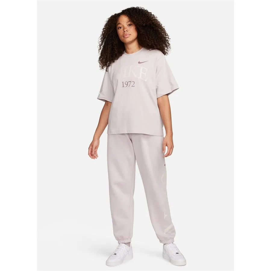 Женская футболка с коротким рукавом Nsw Tee Classics Boxy Nike, XS, Светло-серый — фото 2
