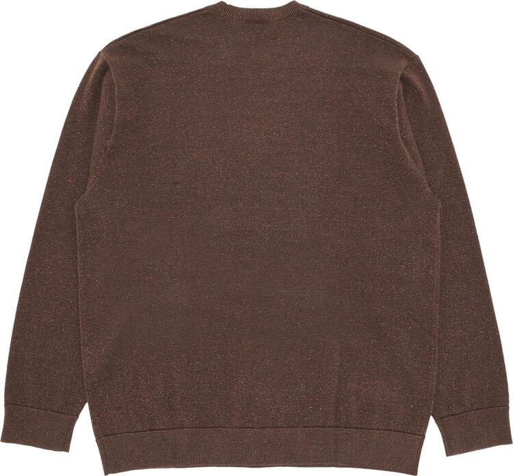Лонгслив Supreme Metallic Long-Sleeve Top 'Brown', коричневый — фото 3
