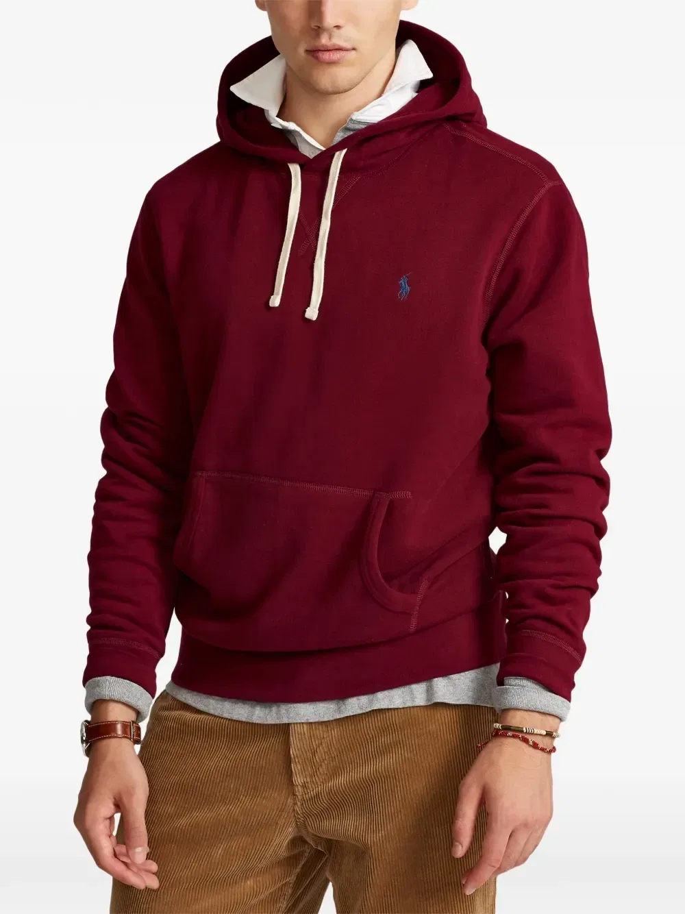 Худи с кулиской Polo Ralph Lauren, красный — фото 3