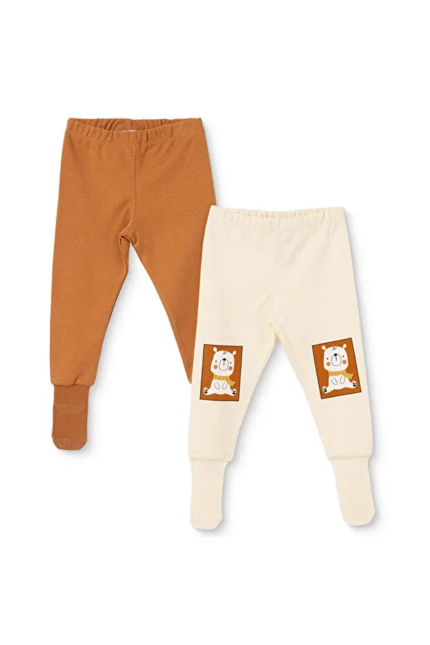 Детские брюки для мальчиков с принтом Hellobaby, Brown Ebebek Hello Baby