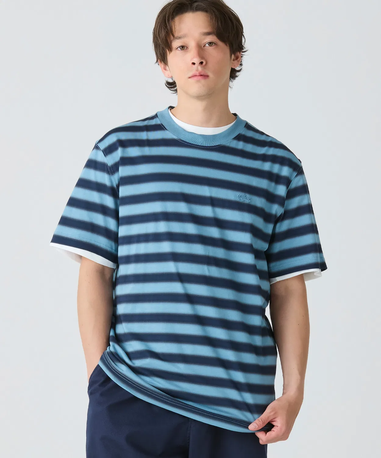 Мужская футболка с градиентным принтом LACOSTE, Green — фото 4