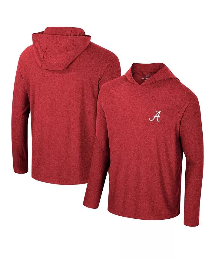 

Мужская футболка с капюшоном Alabama Crimson Tide Cloud Jersey с длинным рукавом и реглан Colosseum, красный