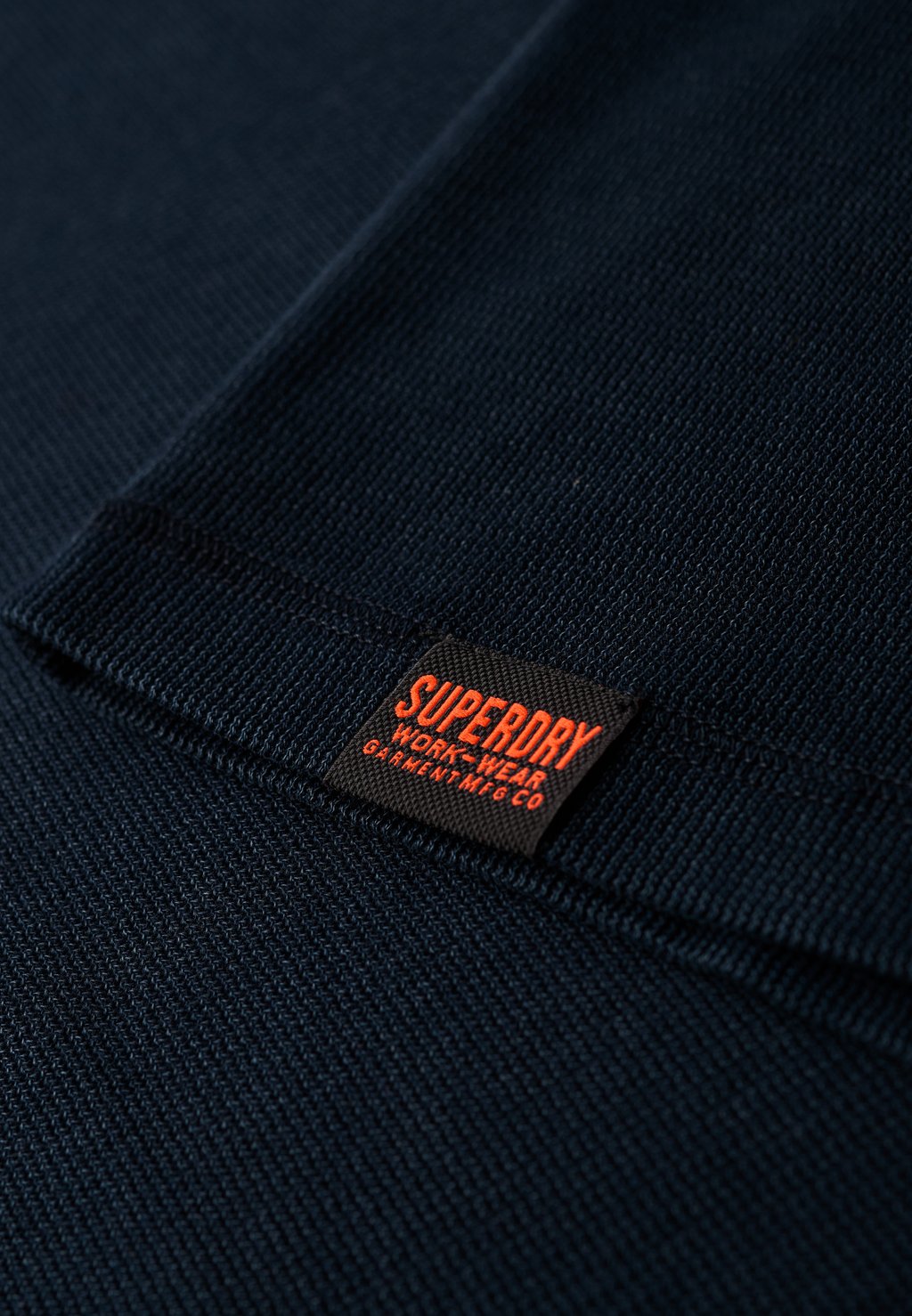 Топ с длинными рукавами VINTAGE TEXTURED GRANDAD Superdry, темно-синий — фото 3