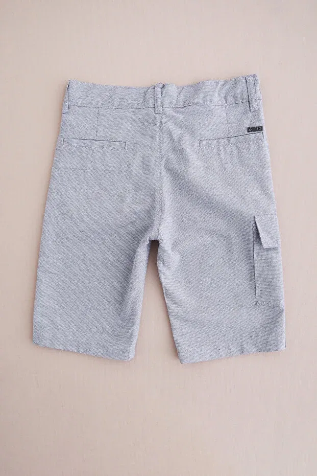 Детские шорты карго для мальчиков регулируемые Fulla Moda, Gray — фото 3