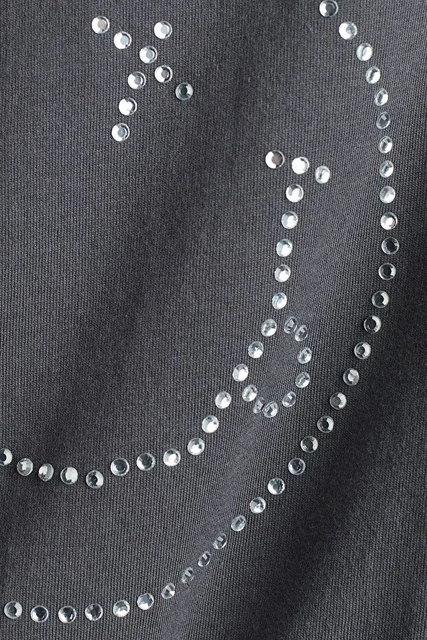 Детская футболка с принтом H&M, Dark Gray Mottled/Nirvana — фото 2