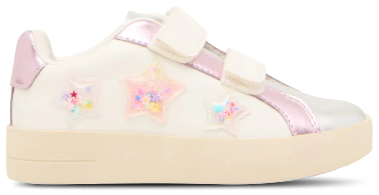 Детские кроссовки для девочек с блестками TFETTI SNEAKER Steve Madden, White Multi