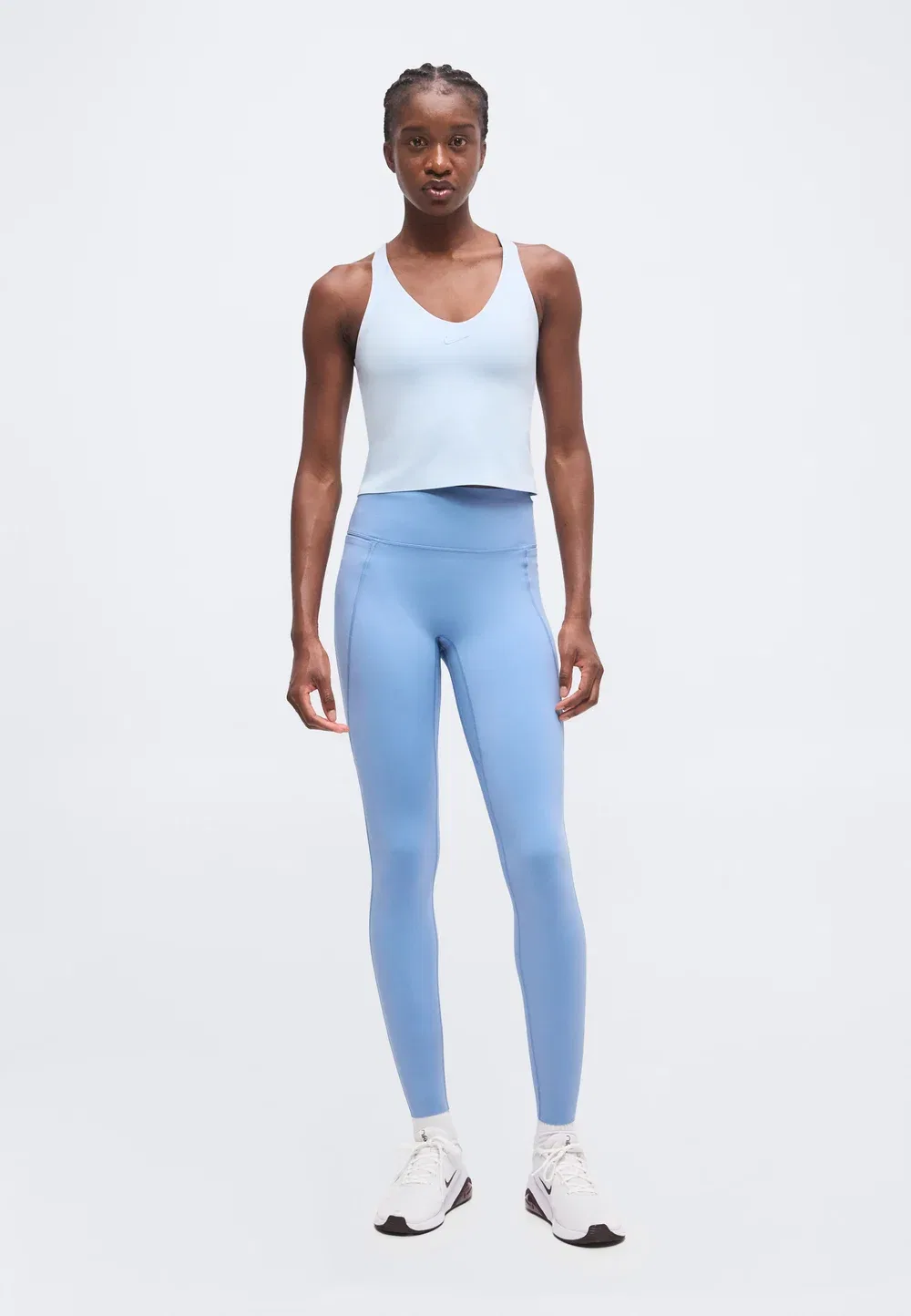 W nk df universa hr pkt tght - леггинсы Nike Performance, Work Blue/New Slate — фото 2