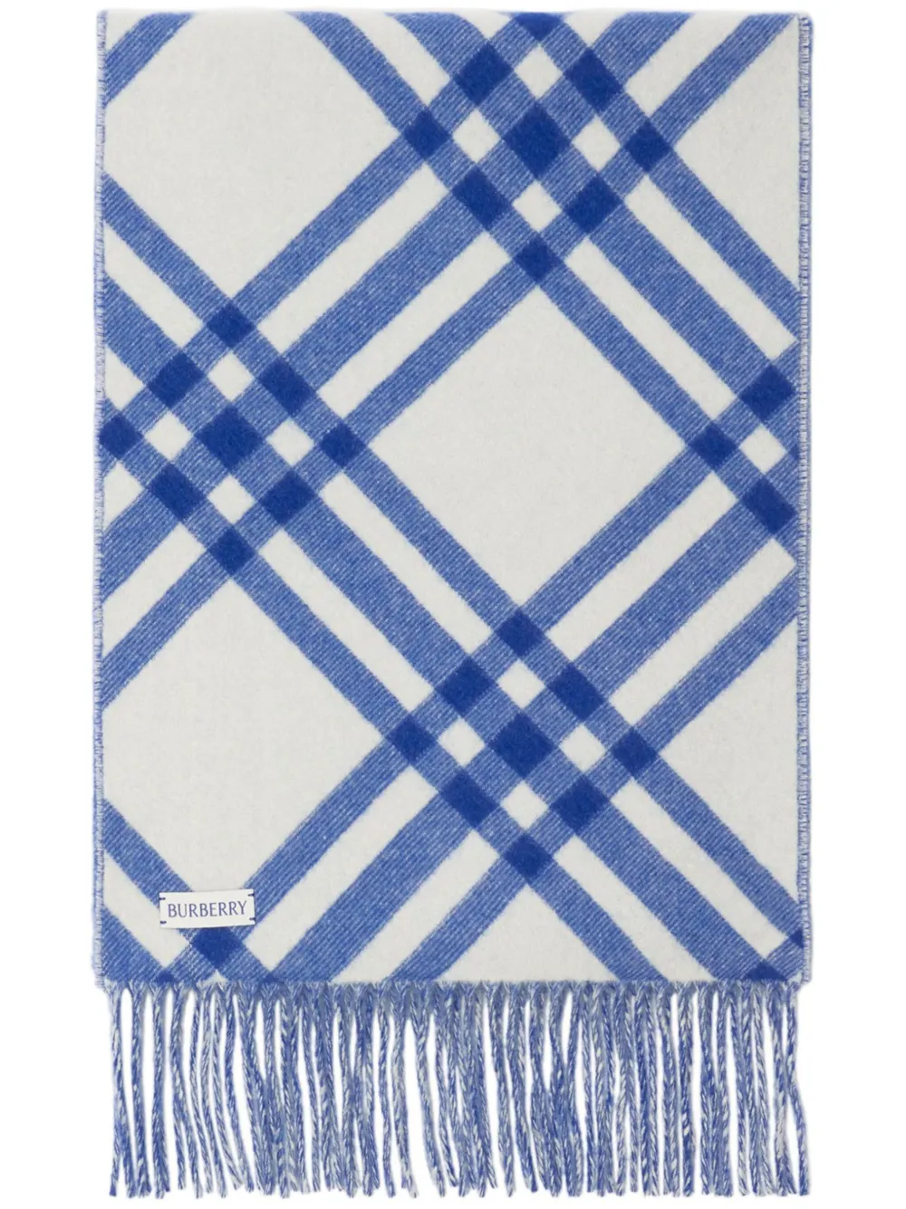 

Кашемировый шарф в клетку BURBERRY, синий