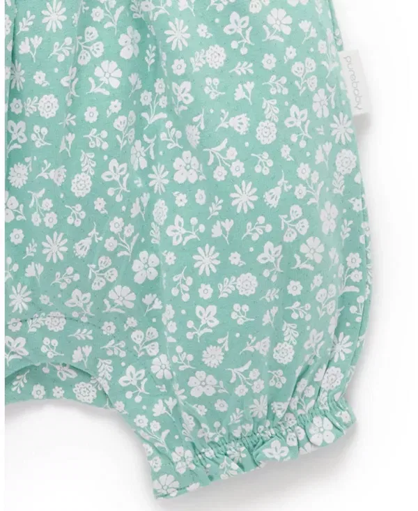 Детский комплект: комбинезон-боди и повязка на голову с рюшами Silhouette Print Purebaby, Silhouette Print — фото 4