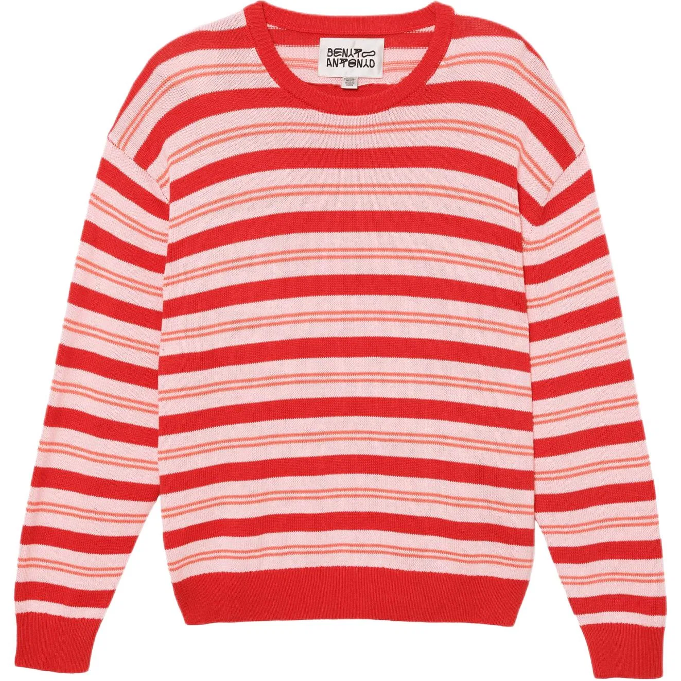 Мужской свитер с круглым вырезом Bad Bunny ZARA, Red