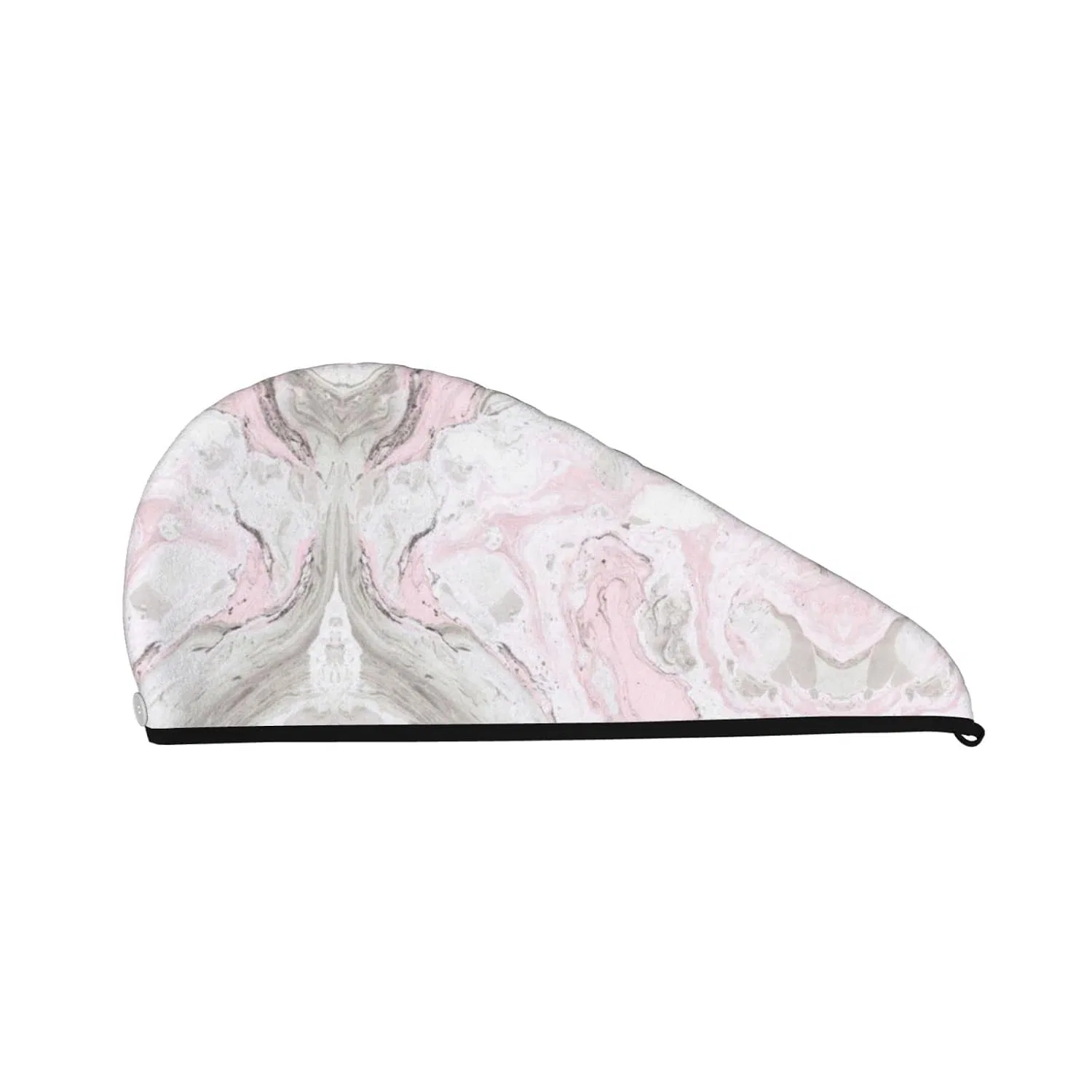 Шапочка для душа Artistic Printed, Oudrspo, Pink Abstract Ink Marble Grey