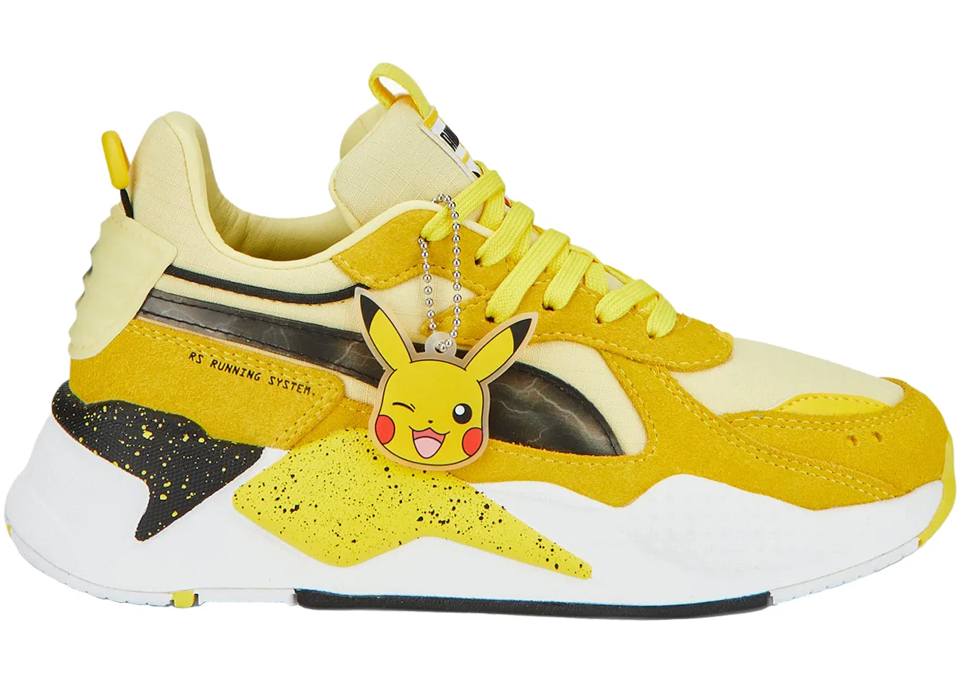 Детские кроссовки Lifestyle с принтом Pokemon Pikachu Puma RS-X Puma, Empire Yellow Pale Lemon