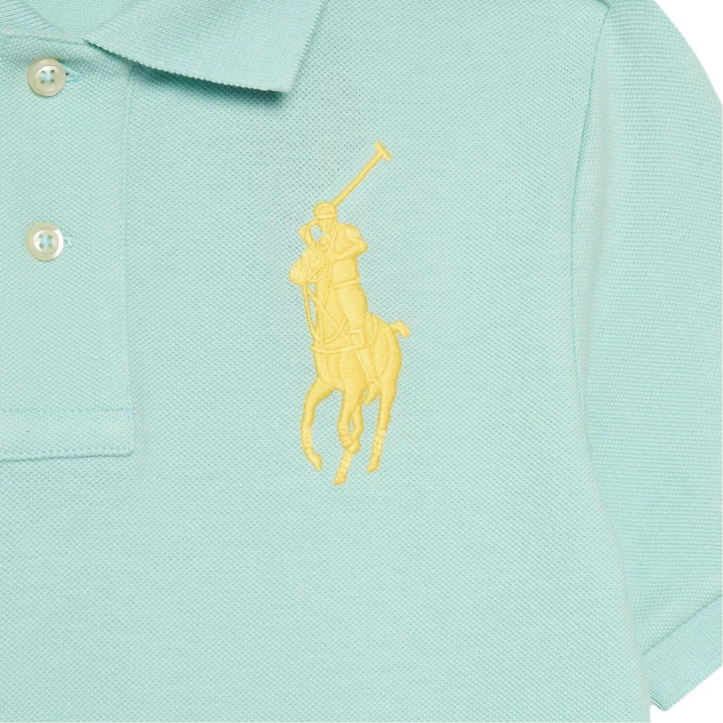 Детская футболка-поло с принтом Big Pony Regular Polo Ralph Lauren, Green — фото 4