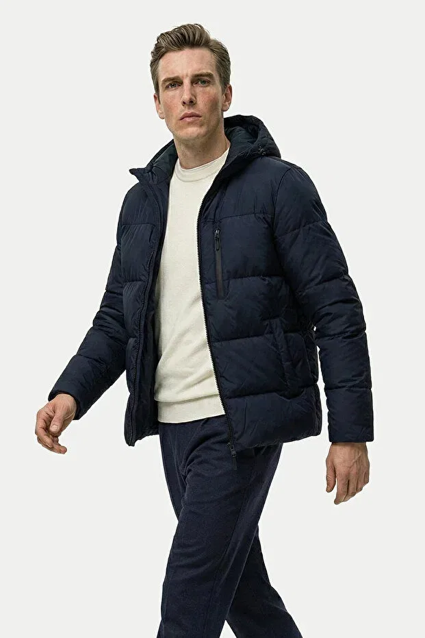 Детская зимняя куртка-пуховик с принтом D1Fference, A. Navy Blue — фото 3