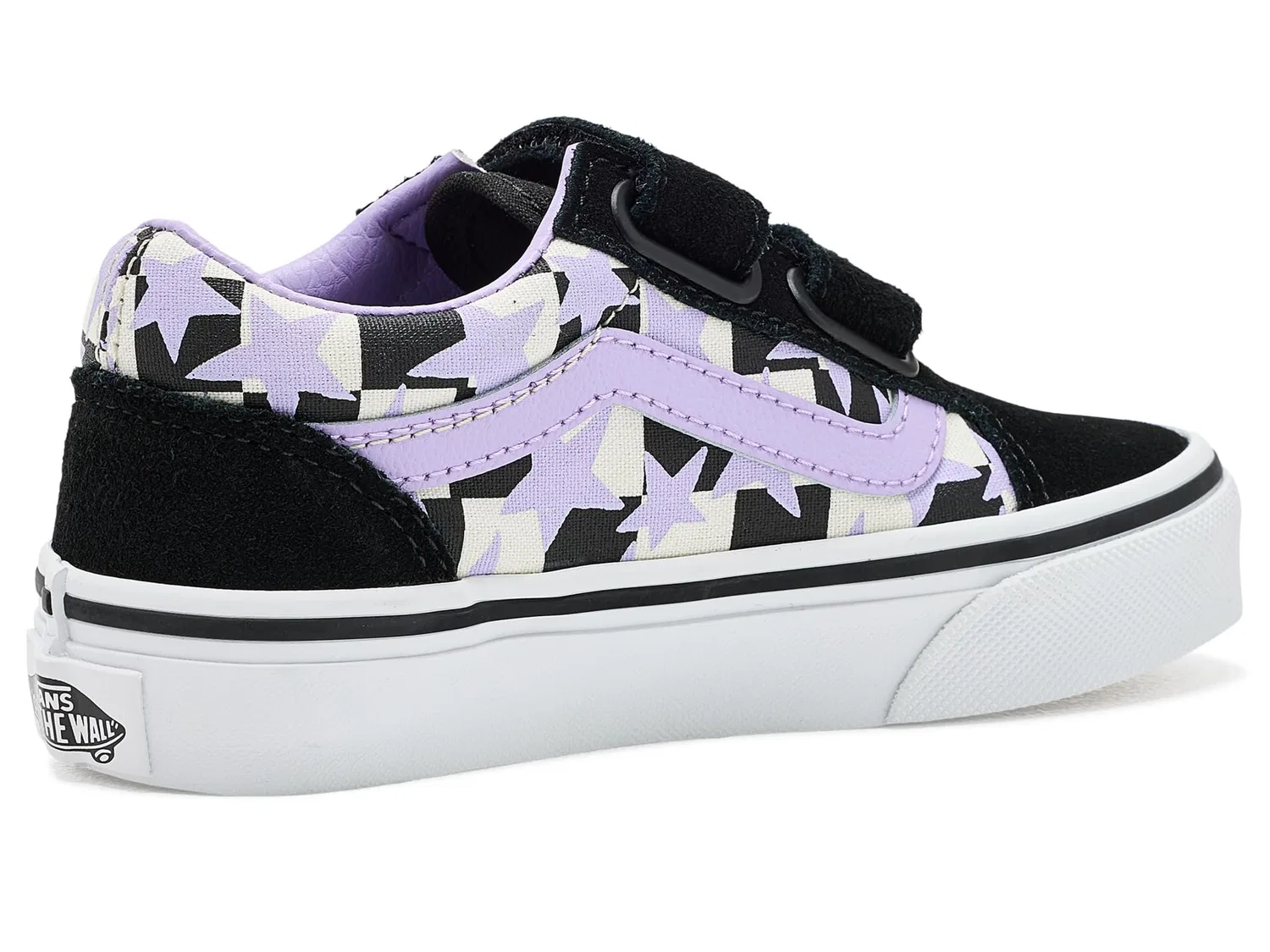 Кроссовки Old Skool V (для маленьких детей) Vans Kids, Starry Check Soft Purple — фото 4