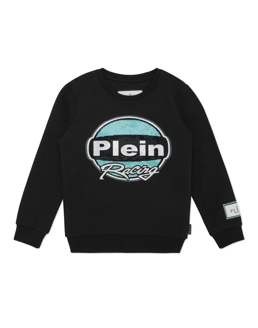 Толстовка Philipp Plein 'Racing' черного цвета
