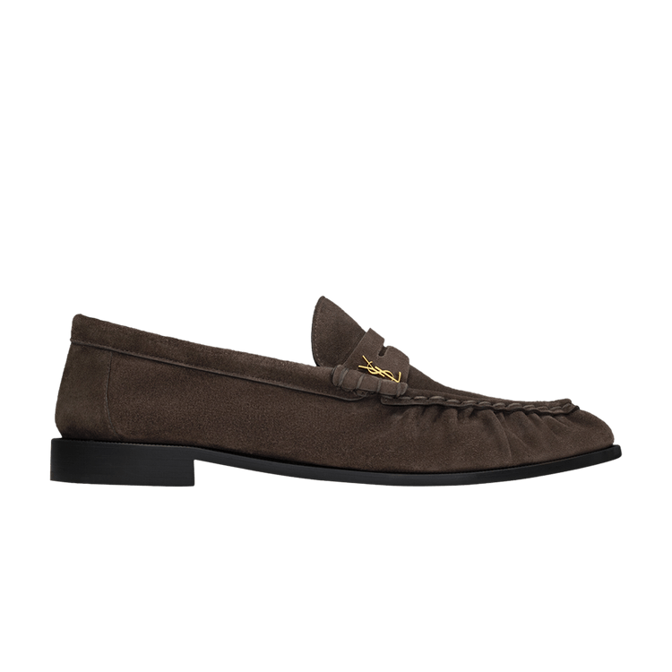 

Лоферы Saint Laurent Le Loafer Penny Slippers 'Dark Chocolate', коричневый