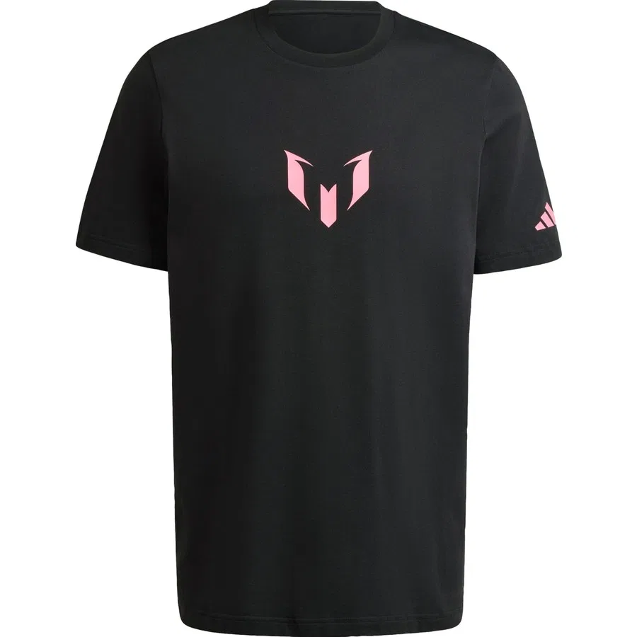 Футболка с длинным рукавом Messi Graphic Tee adidas, Черный — фото 3