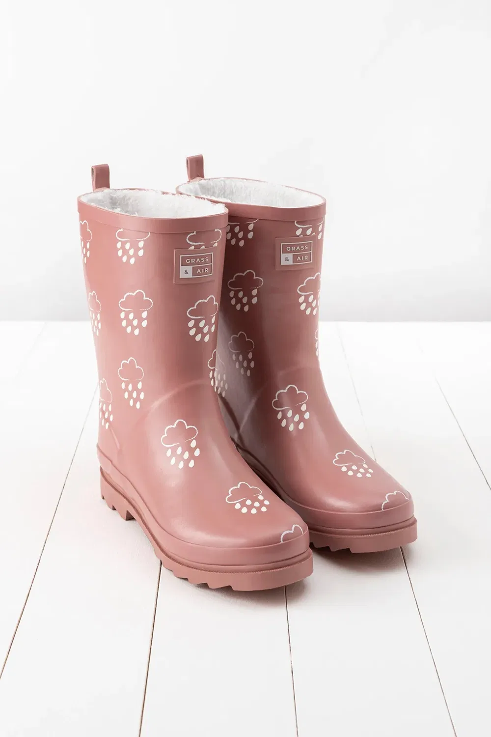 Детский дождевик-сапог Junior Kids Colour Changing Grass & Air, Rose